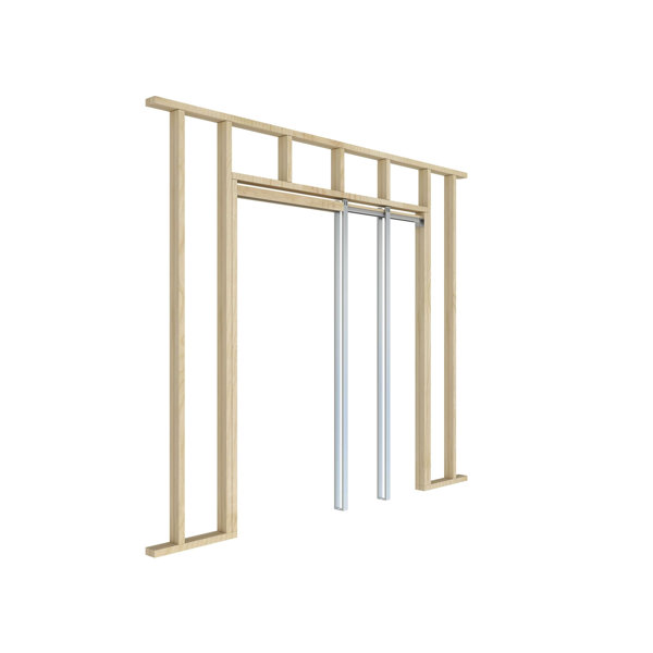 Calhome Soft Close and Open 24" to 36" Upright Universal Pocket Door